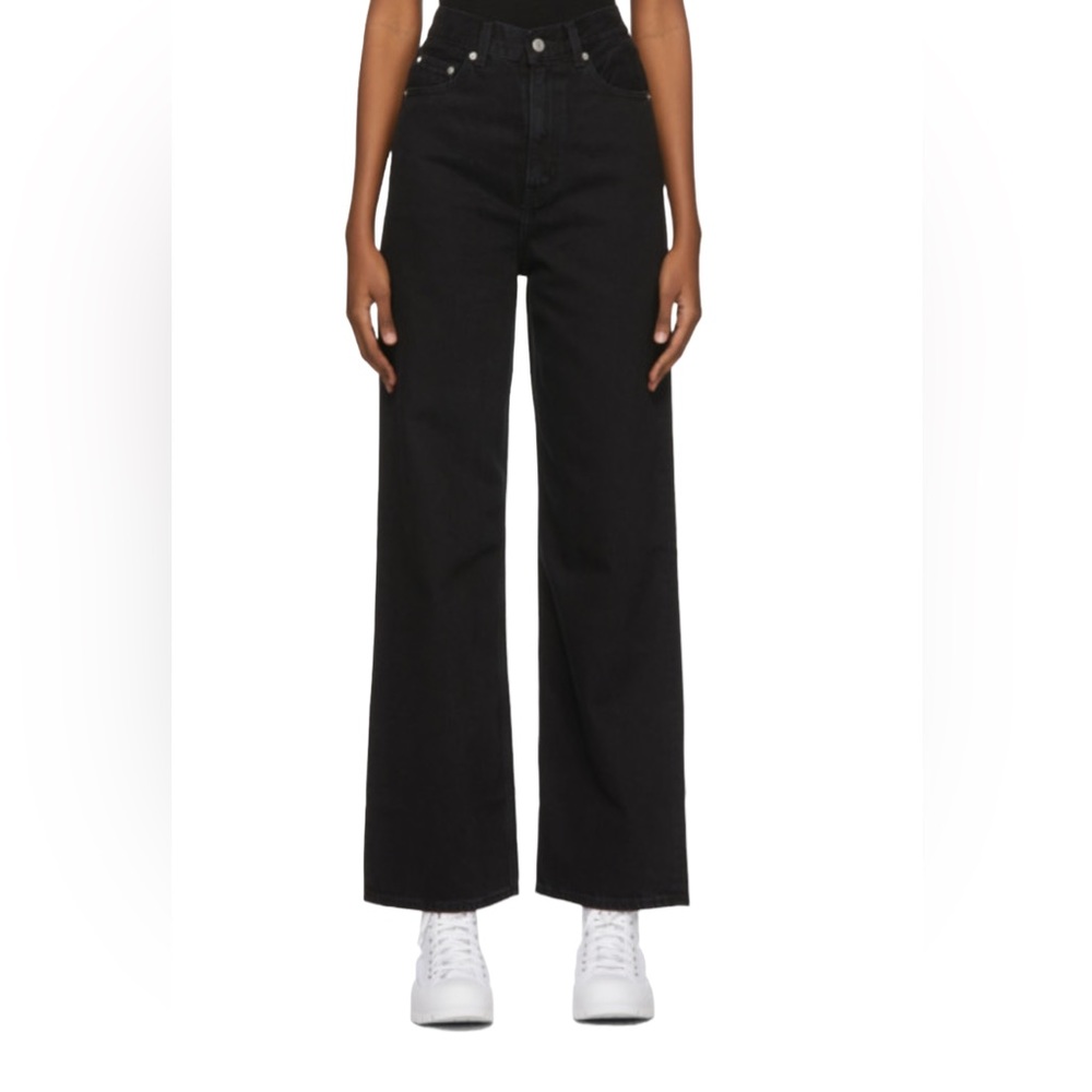 Levi's Black Wide Leg Flare Jeans